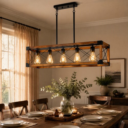 Solid wood pendant light - pendant,