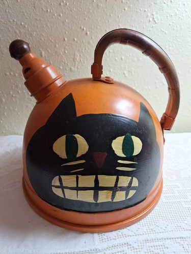 Halloween black cat - black, teapot