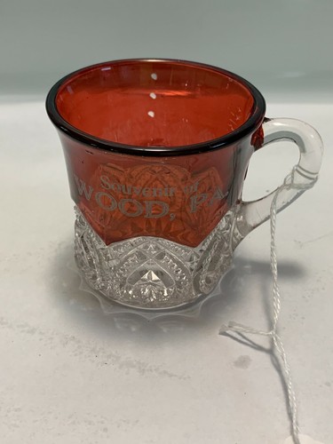 Eapg ruby flashed mug souvenir - eapg,