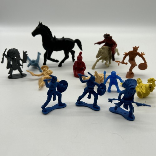 Vintage toy plastic cowboys - toy,