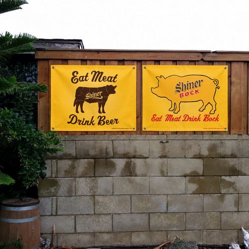 Shiner bock beer banner - beer,