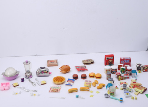 Large lot barbie - kitchen, food
