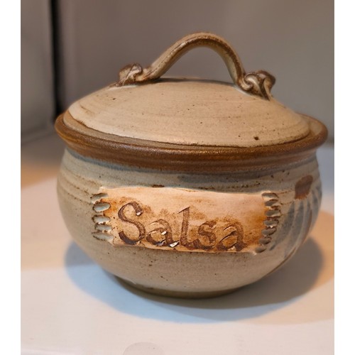 Studio pottery signed - pottery, salsa