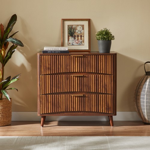 Fluted drawer dresser - fluted,