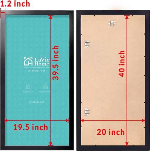20x40 poster frame - frame, black