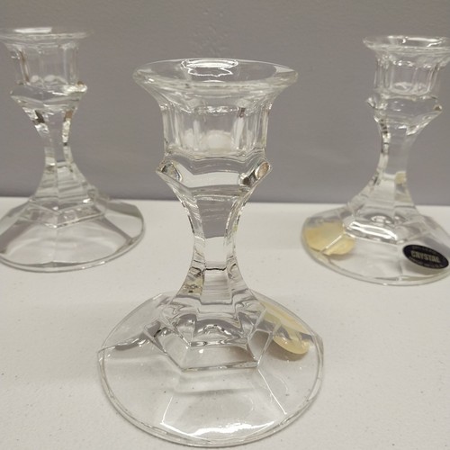 Vintage crystal candlestick - vintage,