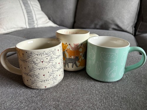 Cat person mug set funny - 3,