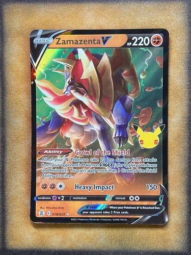 Pokemon zamazenta 018 025 - v, 018/025