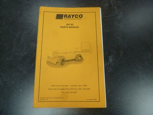 Rayco stump grinder - stump,