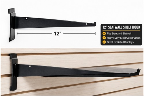 Slatwall nos inch black - 12,
