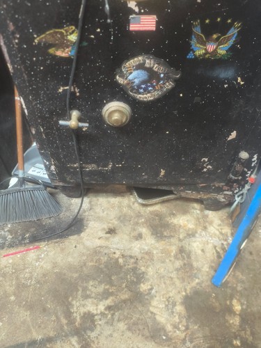 Antique steel floor safe the - steel,