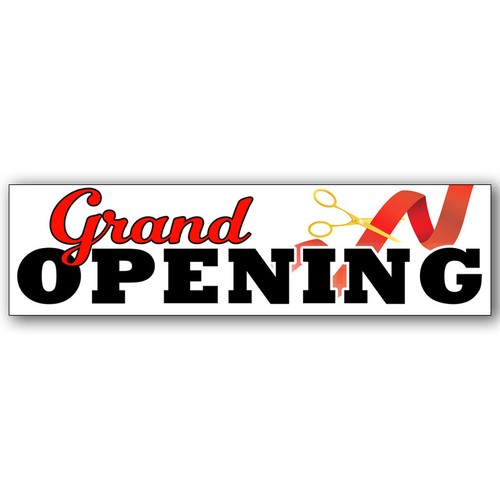 Grand opening vinyl banner - vinyl,