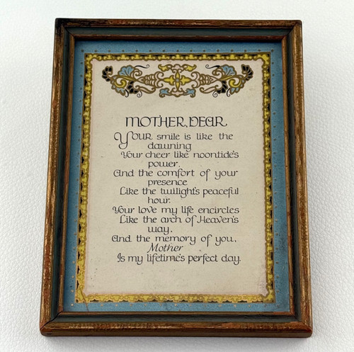 Vintage mother dear - vintage, verse