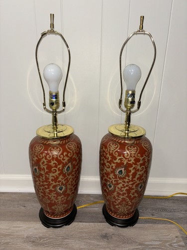 Pair vintage oriental accents - pair,
