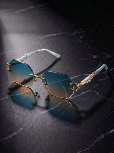 Luxury rimless sunglasses - luxury,