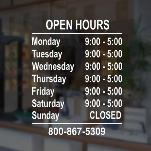 Custom business store hours - custom,