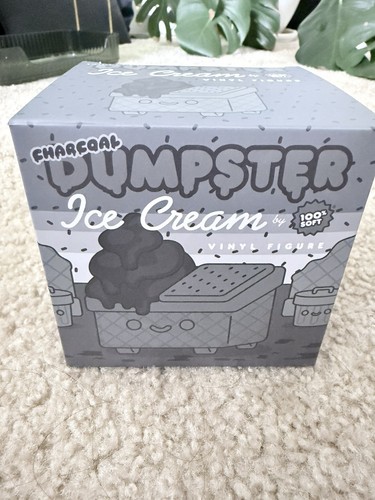 Charcoal dumpster ice cream - dumpster,