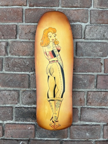Hand painted skateboard deck - skateboard,