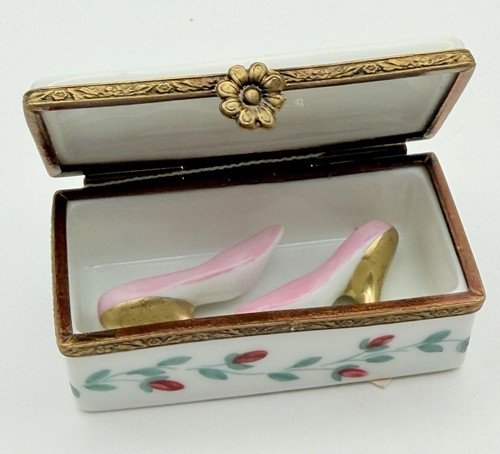 Limoges france roses shoebox - limoges,
