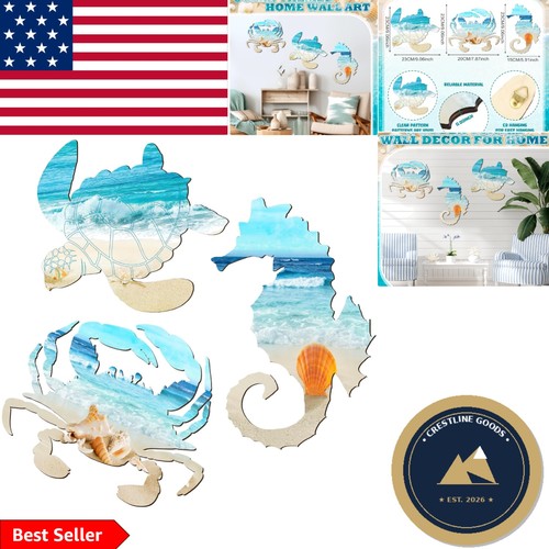 Piece coastal wall art - 3-piece,