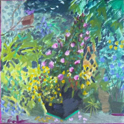 Colorful garden oil - garden,