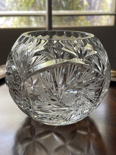 Crystal rose bowl pinwheel - crystal, "pinwheel"