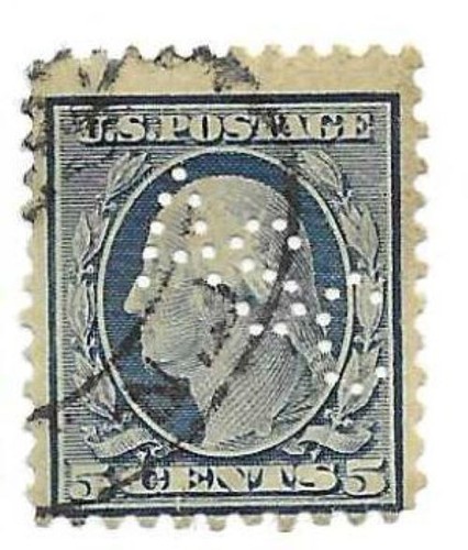 Perfin not precanceled a248 - perfin,