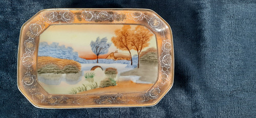 Handpainted nippon serving - handpainted,