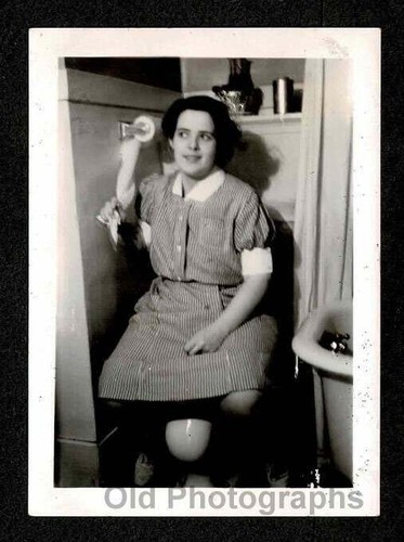 Nurse candy striper bathroom - candy,