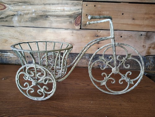 Planter cute metal bicycle - cute,