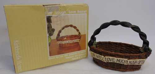 Grape vine basket - grape, live
