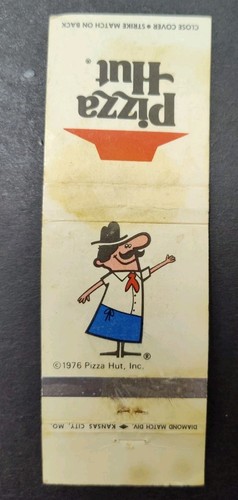 Pizza hut matchbook - pizza, cover