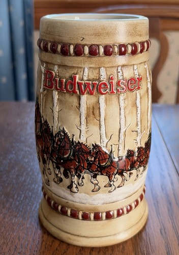 1981 budweiser holiday stein - stein,