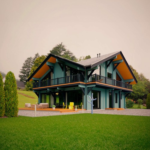 Prefab log cabin home kit - prefab,