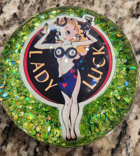 Custom shifter knob lady luck - custom,