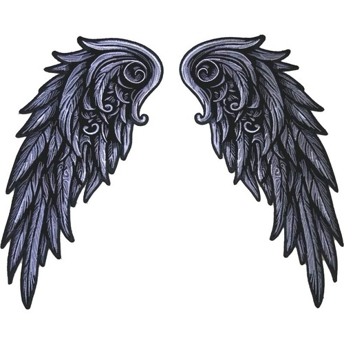 Angel wings large - back, patch