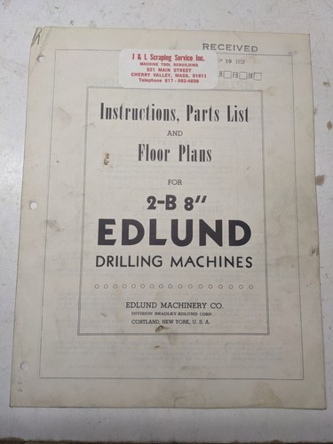Edlund drilling machines - edlund,