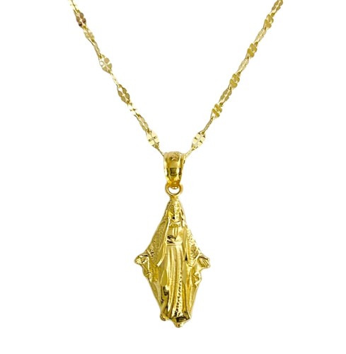 14k solid gold virgin mary - solid,