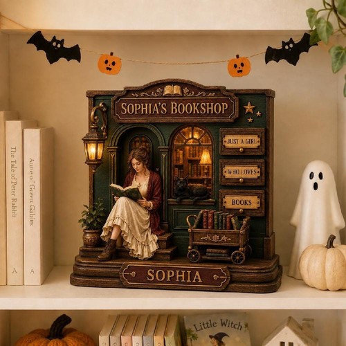 Custom book lover wooden - custom,