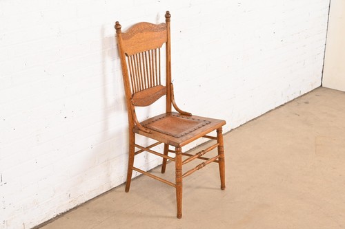 Antique american carved oak - american,