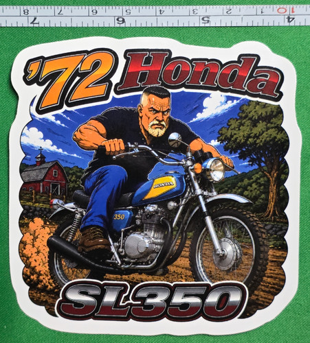 1972 honda sl350 9x9cm - honda,