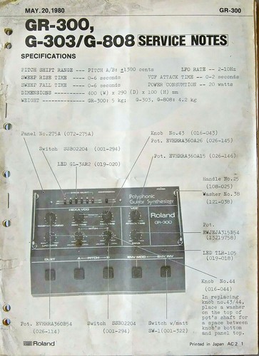 Roland 300 303 g 808 - roland, g-808