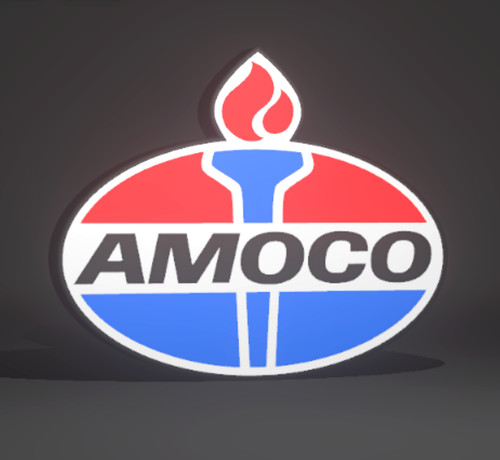 Amoco gas station led light - station,