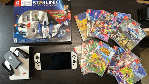 Nintendo switch oled bundle - switch, w/