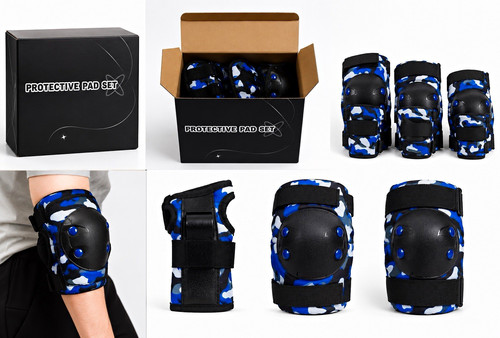 Protective pad set blue - pad,