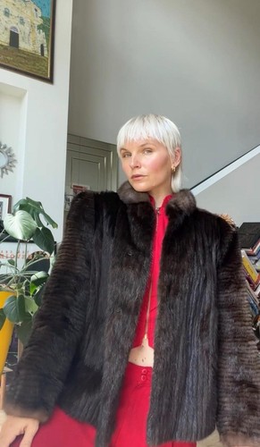 Vtg 70s 80s brown foxy - 70s/80s, jacket