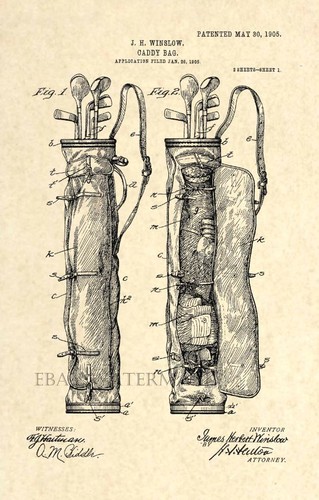 Official golf bag patent - us,