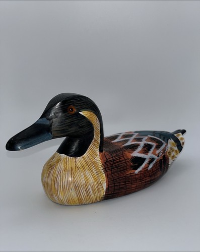 Vtg hand painted wood - hand-painted,