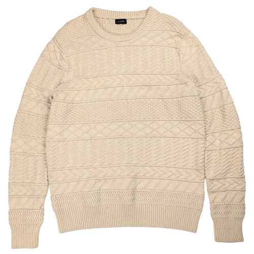 Crew guernsey stitch sweater - guernsey,