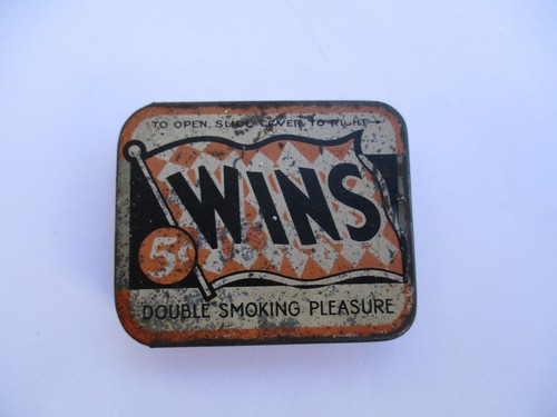 Old vintage wins tin can - old,